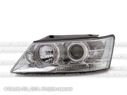 HY Sonata 08->10 lukturis L H1/H7 ar motoriņu TYC