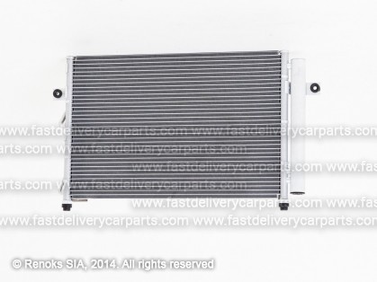 HY Getz 02->05 condenser 550X352X16 with integrated receiver dryer 1.5D HALLA/HANON
