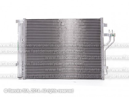 HY iX35 09->15 radiators KOND 535X380X16 ar iebūvētu sausinātāju 1.7D/2.0D SRLine
