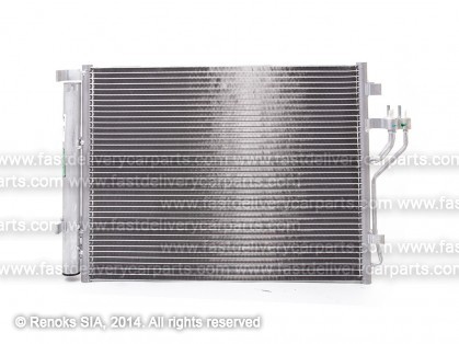 HY iX35 09->15 condenser 535X380X16 with integrated receiver dryer 1.7D/2.0D SRLine
