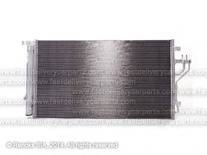 HY iX35 09->15 condenser 690X385X12 with integrated receiver dryer 1.6/2.0