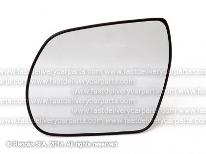 HY Santa Fe 09->12 mirror glass with holder L heated convex