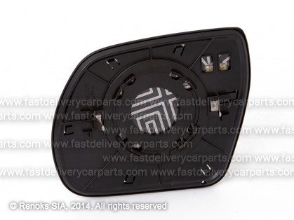 HY Santa Fe 09->12 mirror glass with holder R heated convex