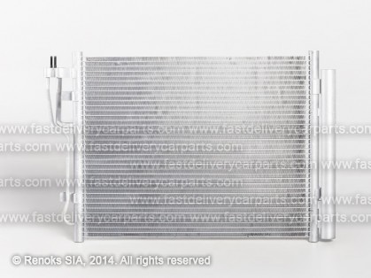 HY i30 07->12 condenser 510X390X12 with integrated receiver dryer 1.6D/2.0D HALLA/HANON