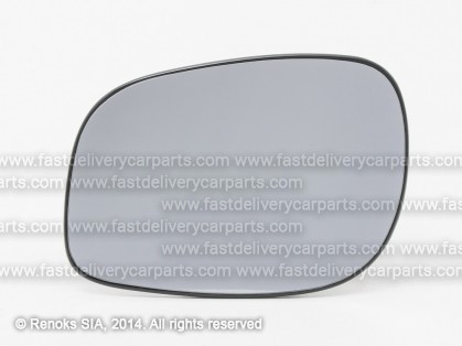 LR Freelander 97->06 mirror glass with holder L heated convex 00->06
