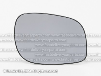 LR Freelander 97->06 mirror glass with holder R heated convex 00->06