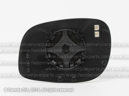 LR Freelander 97->06 mirror glass with holder R heated convex 00->06
