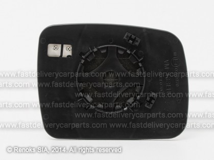 LR Freelander 06->14 mirror glass with holder L heated convex 11->14