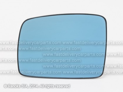 LR Range Rover 02->09 mirror glass with holder L heated convex blue