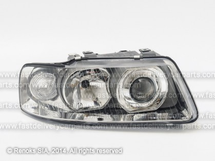 AD A3 00->03 head lamp R H1/H7 manual/electrical DEPO