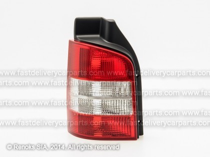 VW Transporter 03->09 tail lamp 1D L white/red without bulb holders TYC