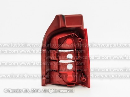 VW Transporter 03->09 tail lamp 1D L white/red without bulb holders TYC