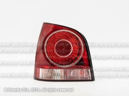 VW Polo 05->09 tail lamp L red with bulb holders DEPO