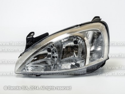 OP Corsa 00->06 head lamp L H7/H7 00->03 with motor tips MARELLI DEPO