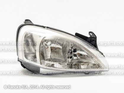 OP Corsa 00->06 head lamp R H7/H7 00->03 with motor tips MARELLI DEPO
