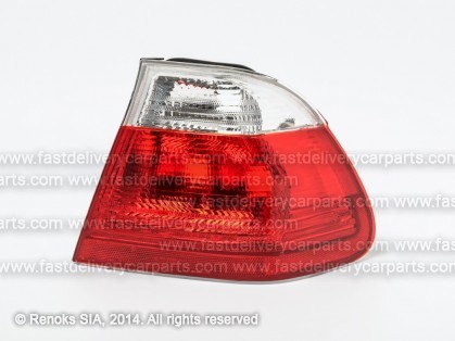 BMW 3 E46 98->01 aizmugures lukturis SED stūris R balts/sarkans DEPO