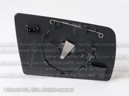 MB C W202 93->00 mirror glass with holder L heated aspherical blue 2pins