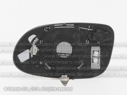 MB A W168 97->04 mirror glass with holder R heated convex