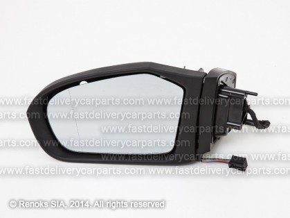 MB A W169 04->08 mirror L electrical heated black aspherical with flasher foldable