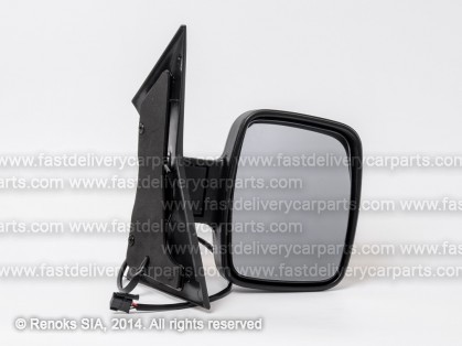 MB Vito 96->03 mirror R electrical heated black convex 5pins