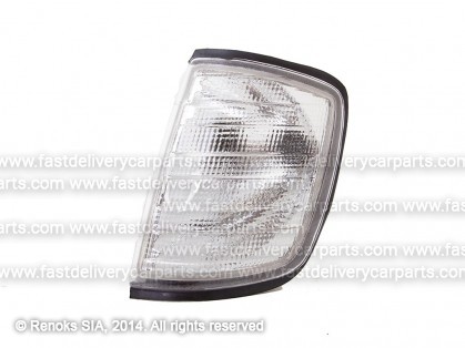 MB E W124 85->95 corner lamp white L 93->95 with bulb holder TYC