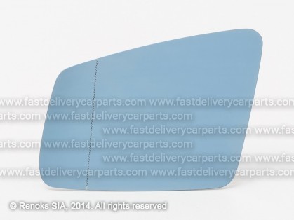 MB E W212 09->13 mirror glass with holder L heated aspherical blue