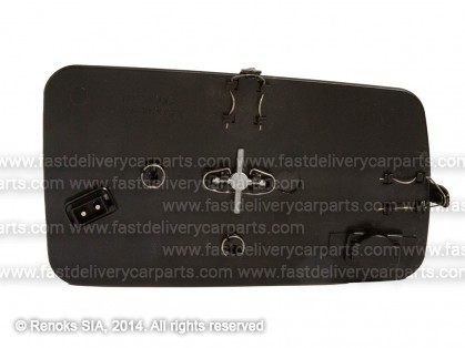 MB S W140 91->98 mirror glass with holder L heated flat 91->95