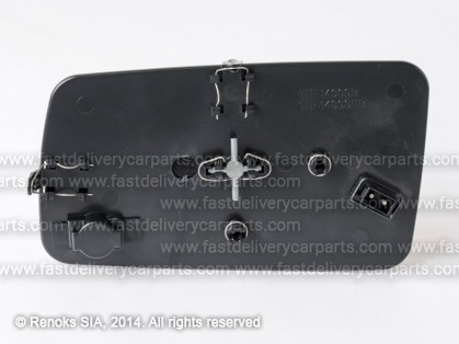 MB S W140 91->98 mirror glass with holder R heated convex 91->95