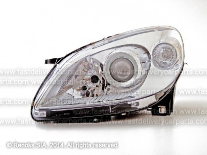 MB B W245 05->11 head lamp L H7/H7 05->08 pneumatic adjustment TYC