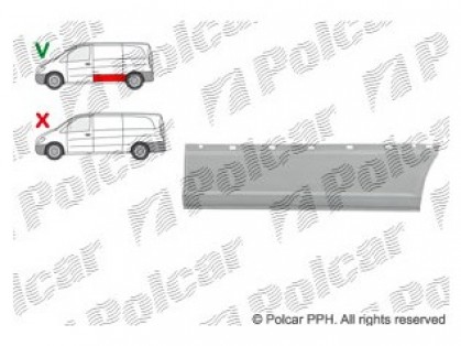 MB Vito 03->10 side plate L H=370MM, L=1360MM