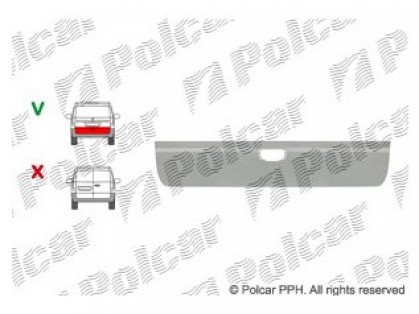 MB Vito 03->10 rear door lower part H=295MM