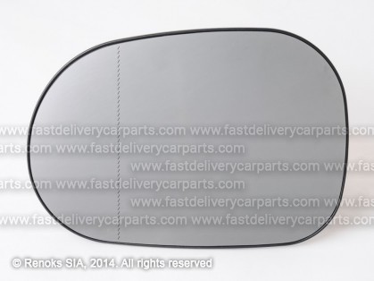 MB ML W163 98->05 mirror glass with holder L heated aspherical 98->01