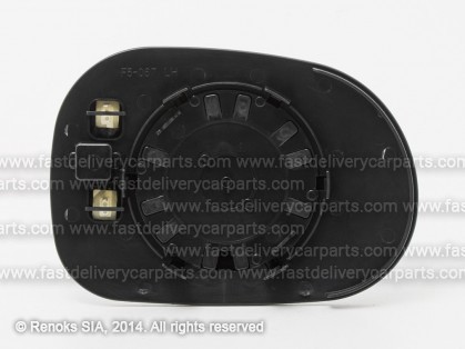 MB ML W163 98->05 mirror glass with holder L heated aspherical blue 98->01