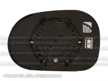 MB ML W163 98->05 mirror glass with holder R heated aspherical blue 98->01