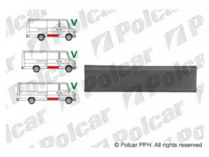 MB Vario 96->13 side door part lower
