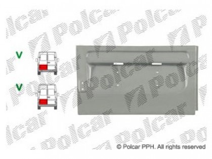 MB Sprinter 95->00 aizmugures durvju remontdaļa L 46cm