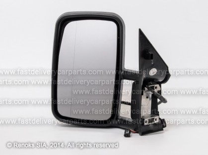 MB Sprinter 95->00 spogulis L elektro apsildāms melns sfērisks 5pins īsais
