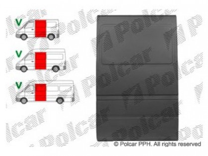 MB Sprinter 95->00 side plate L up to roof