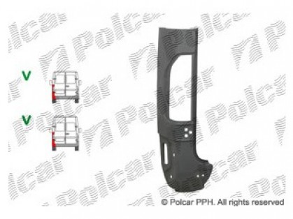 MB Sprinter 95->00 panel rear corner L 1/2 part