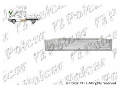 MB Sprinter 06->13 remontdaļa aizmugures sānu durvju apakšas dubultkabīnei iekšējā L=R L-790MM/H-230MM