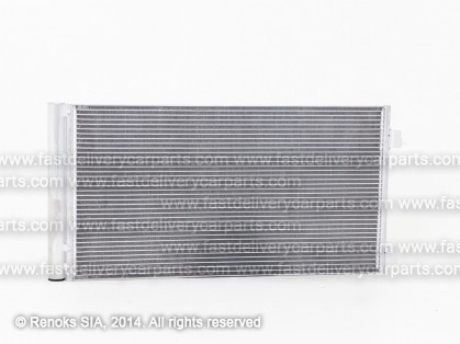 MINI Cooper 07->14 radiators KOND 660X345X12 ar iebūvētu sausinātāju 1.6/1.6D/2.0D