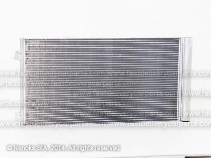 MINI Cooper 07->14 radiators KOND 660X345X12 ar iebūvētu sausinātāju 1.6/1.6D/2.0D