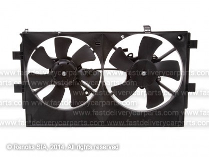 MT Lancer 07->17 ventilators 2 ar difuzoru 340/320mm 4pin+2pin