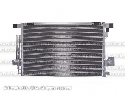 MT Outlander 07->09 radiators KOND 665X405X18 ar sausinātāju 2.0/2.4/3.0/2.0D/2.2D
