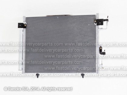 MT Pajero 06-> radiators KOND 662X500X18 ar iebūvētu sausinātāju 3.0/3.8/3.2D