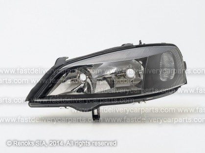 OP Astra 98->04 head lamp L H7/HB3 smoked DJ AUTO