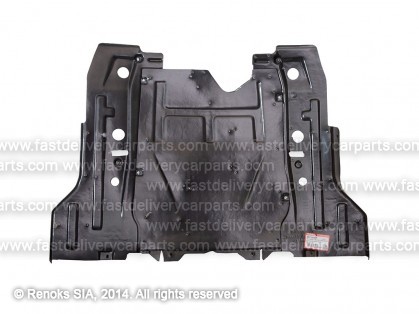 OP Astra 09->15 engine shield with noise dampening (high density Polyethylene (HDPE))