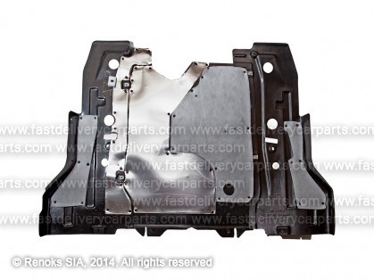 OP Astra 09->15 engine shield with noise dampening (high density Polyethylene (HDPE))