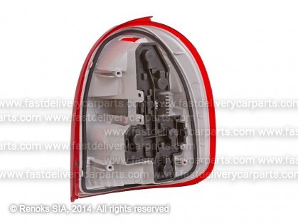 OP Corsa 93->00 фонарь задний 3D L с патронами TYC