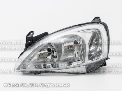 OP Corsa 00->06 head lamp L H7/H7 electrical 03->05 VALEO